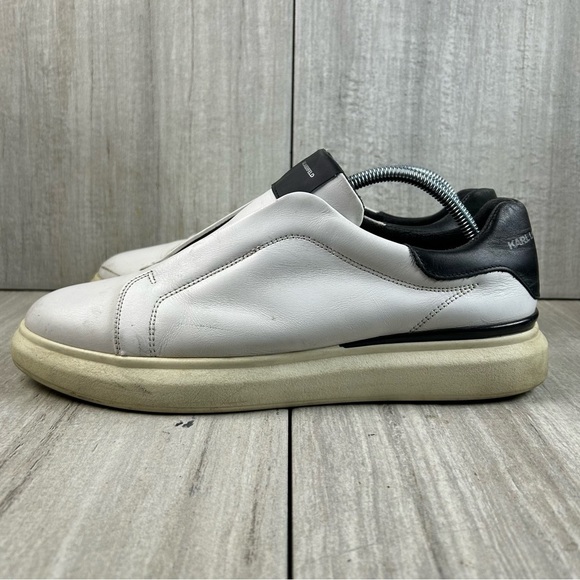 Karl Lagerfeld Paris Leather Slip On Sneaker Casual Shoe Men’s Sneaker Size 9 - Picture 2 of 10